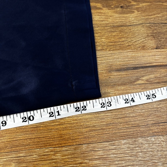 Lilysilk Comfort Fit Silk Cigarette Pants Navy Blue - Picture 11 of 11